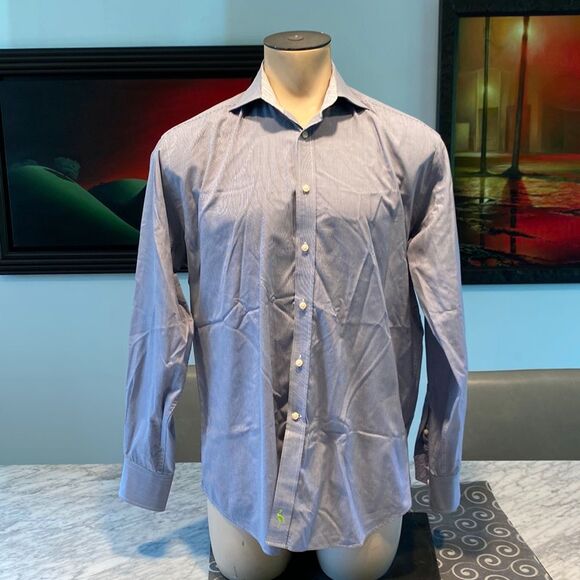 Tailorbyrd Large Button Down Dress Shirt Checks - Picture 1 of 5